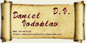 Daniel Vodoplav vizit kartica